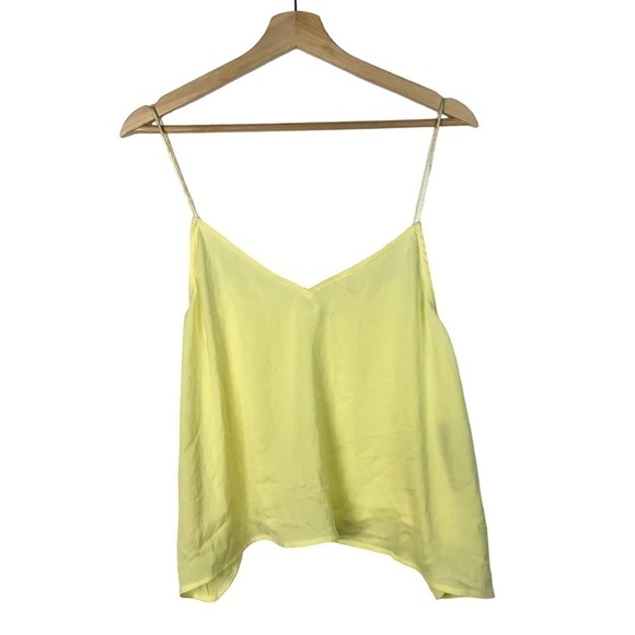 Nordstrom BP Yellow Lemonade Crop Satin Cami Tank Top 2X - Picture 2 of 4